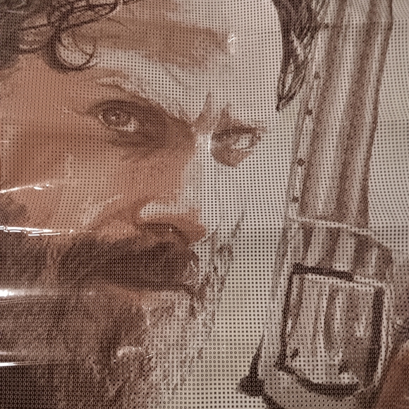 The Walking Dead Diamond Painting Kit with Rick Looking Intense Portrait 40x40 - Picture 2 of 5